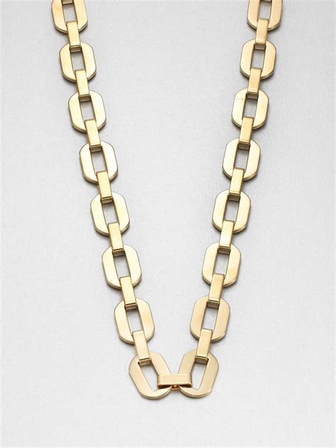 long drop necklace from michael kors australia|Michael Kors chain link necklace.